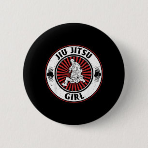 Jiu Jitsu Girl Brazilian Jiu Jitsu Fighter 2 Inch Round Button