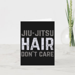Jiu-Jitsu Hair Dont Care BJJ Vintage Brazilian Jiu Card