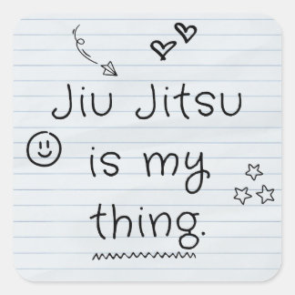 Jiu Jitsu is my thing sticker design