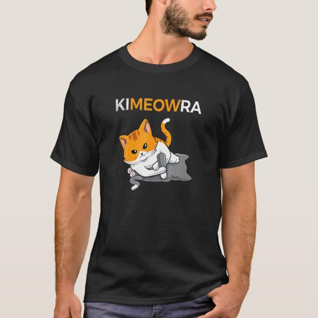 Jiu jitsu Kimura Cute Cat Funny BJJ T-Shirt (Front)