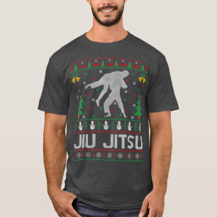 Jiu Jitsu Martial Art Lover Xmas Ugly Jiu Jitsu Ch T-Shirt