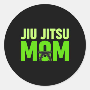 Jiu Jitsu Mom Mothers Day Classic Round Sticker