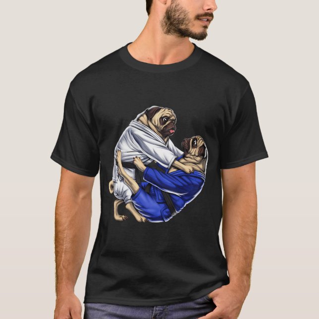 Jiu-Jitsu Pugs T-Shirt (Front)