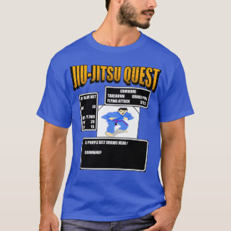 Jiu Jitsu Quest BJJ MMA Retro gaming T-Shirt