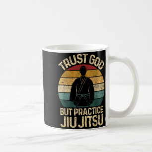 Jiu Jitsu Retro Brazilian BJJ Jujitsu MMA Coffee Mug