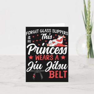 Jiu Jitsu Retro Vintage Forget Glass Slippers This Card