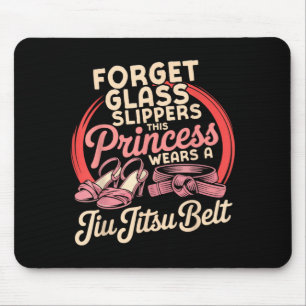 Jiu Jitsu Retro Vintage Forget Glass Slippers This Mouse Pad