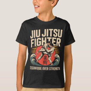 Jiu Jitsu Retro Vintage Jiu Jitsu Fighter T-Shirt