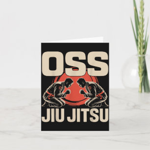 Jiu Jitsu Retro Vintage OSS Jiu Jitsu Card