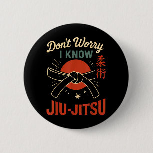Jiu Jitsu Retro Vintage Position Transition 2 Inch Round Button