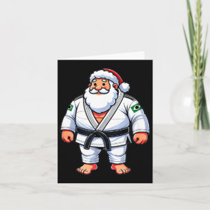 Jiu Jitsu Santa Claus Christmas Brazilian Jiu Card