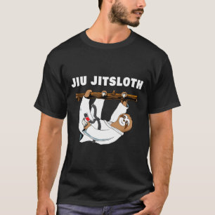 Jiu Jitsu Shirt Sloth Funny Black Belt Martial Art