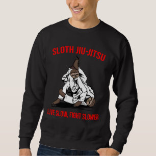 Jiu Jitsu Sloth Brazilian Bjj Armbar Mma Fighting Sweatshirt