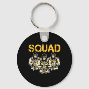 Jiu-Jitsu Squad Gorilla Team Funny Grappling Keychain