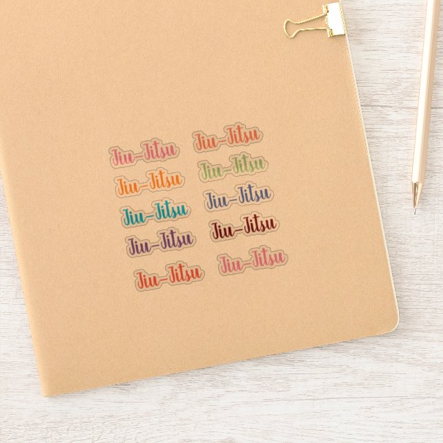Jiu-Jitsu Stickers (Notebook)