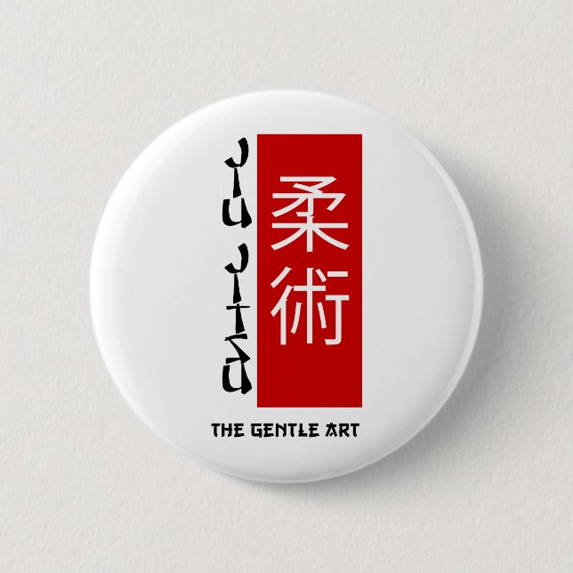 Jiu Jitsu - The Gentle Art 2 Inch Round Button (Front)