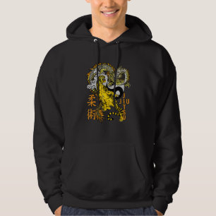 Jiu Jitsu Tiger Dragon Submission Yin Yang Bjj Mma Hoodie