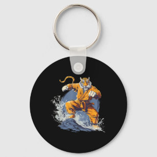 Jiu-Jitsu Tiger Kickboxing Kung Fu Taekwondo Keychain