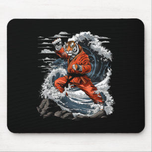 Jiu-jitsu Tiger Kung Fu Taekwondo Kickboxing Marti Mouse Pad