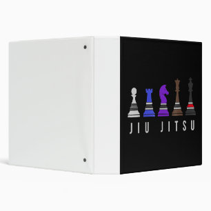 jiu jitsu training   chess, gift  bjj with text. binder