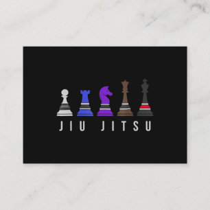 jiu jitsu training   chess, gift  bjj with text. enclosure card