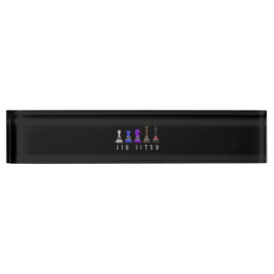 jiu jitsu training   chess, gift  bjj with text. nameplate