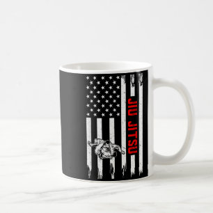 Jiu Jitsu US Flag Brazilian Jiu Jitsu Martial Arts Coffee Mug