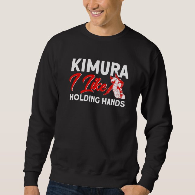 Jiu Jitsu Vintage Kimura Holding Hands   Sweatshirt (Front)