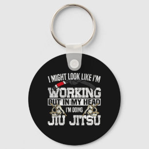 Jiu Jitsu Vintage Might Look Like Working But in Keychain