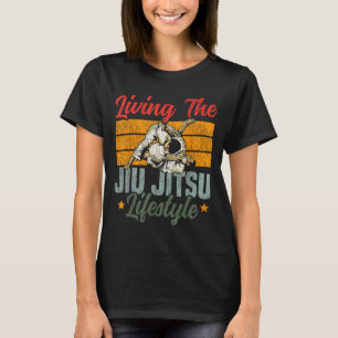 Jiu Jitsu Vintage Retro Living The Jiu Jitsu T-Shirt