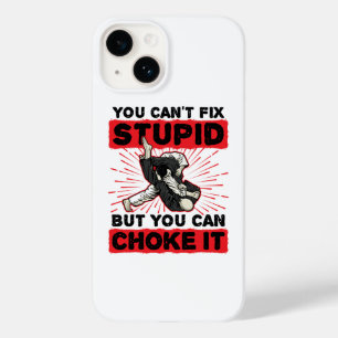 Jiu Jitsu You Can't Fix Stupid But Can Choke It Case-Mate iPhone 14 Case