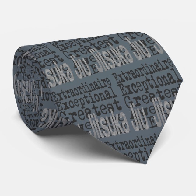 Jiu Jitsuka Extraordinaire Tie (Rolled)