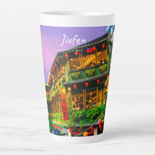 Jiufen, Taiwan - Ancient Teahouse Large Latte Mug