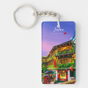Jiufen, Taiwan - Ancient Teahouse Slim Keychain