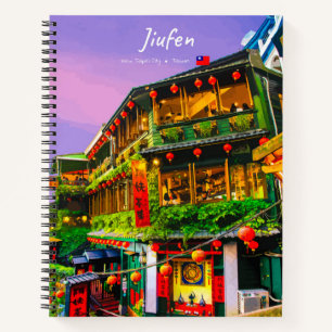 Jiufen, Taiwan - Ancient Teahouse Spiral Notebook