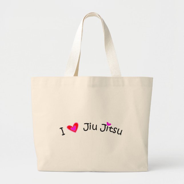 JiuJitsu Large Tote Bag (Front)