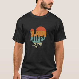 Jive Thanksgiving Turkey Day Retro 70's Color T-Shirt
