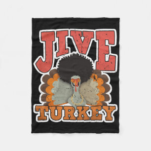 Jive Turkey - Retro 1970s Gifts - Vintage 70s Than Fleece Blanket