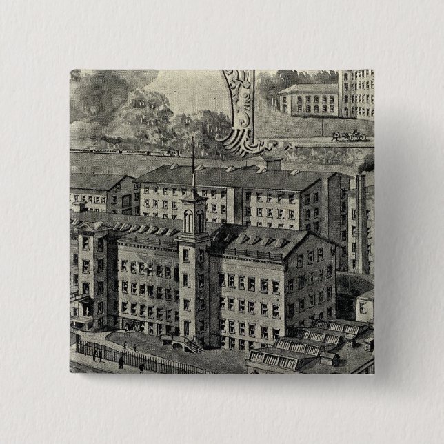 JJ Regan Factory 2 Inch Square Button (Front)