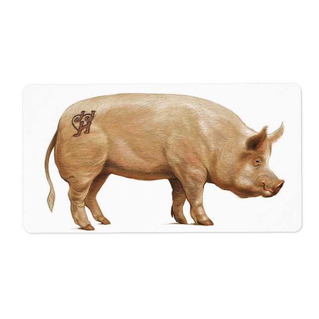 JJHD pig label (Front)