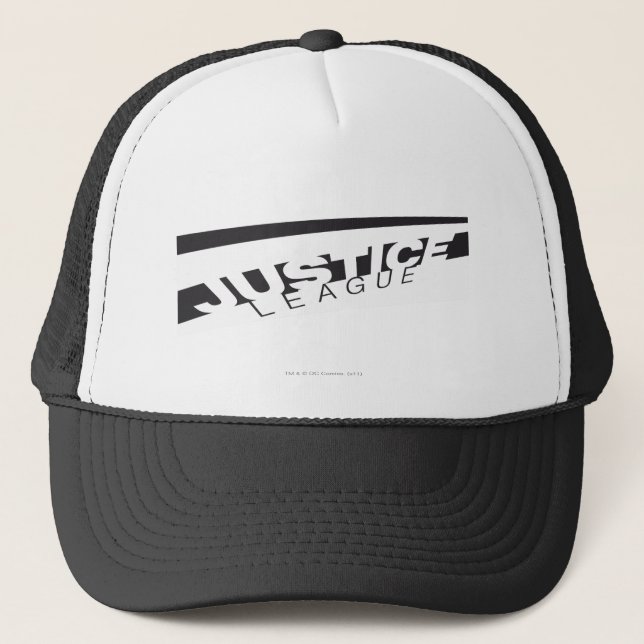 JL B/W Skewed Trucker Hat (Front)