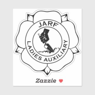 JLA logo vinyl sticker BW 4"