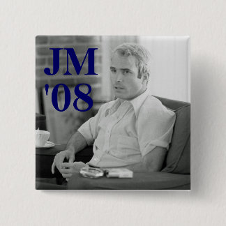 JM, '08 2 INCH SQUARE BUTTON