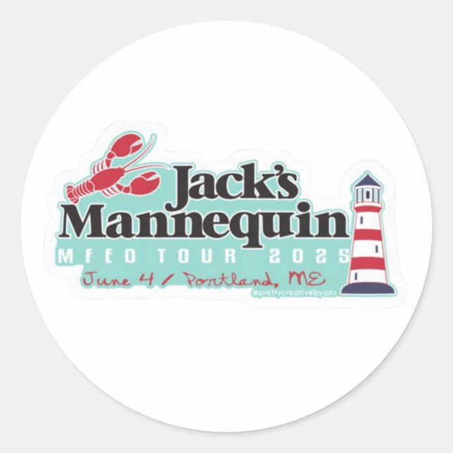JM MFEO Tour - Portland, ME Sticker (Front)