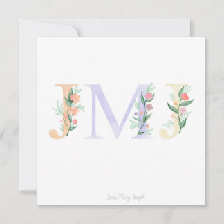 JMJ Catholic Greeting Card
