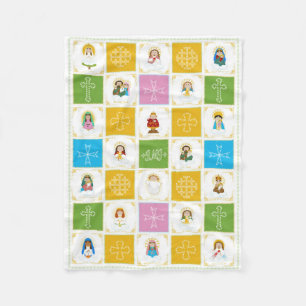 JMJ Cute Saint Quilt Fleece Blanket