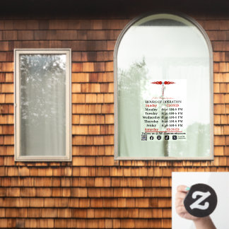 JML Communications Hours of Operation Window Cling