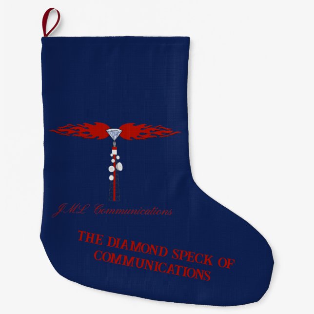 JML Communications Large Christmas Stocking (Front)