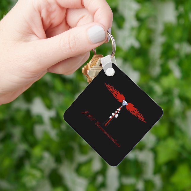 JML Communications Tower Logo Keychain (Hand)