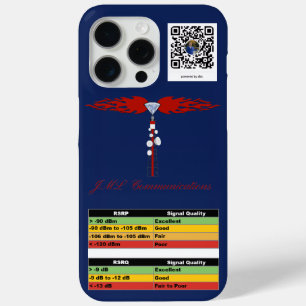 JML Communications Tower Logo & RSRP Signal Streng iPhone 15 Pro Max Case